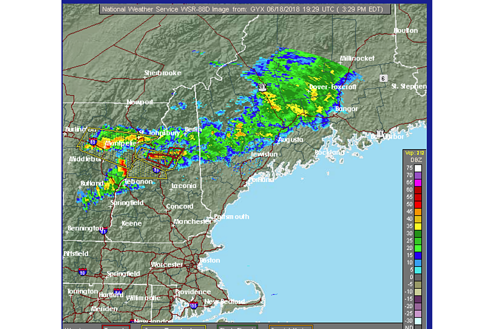 Severe Thunderstorms Headed Towards Central Maine -6/18/18 3:30PM