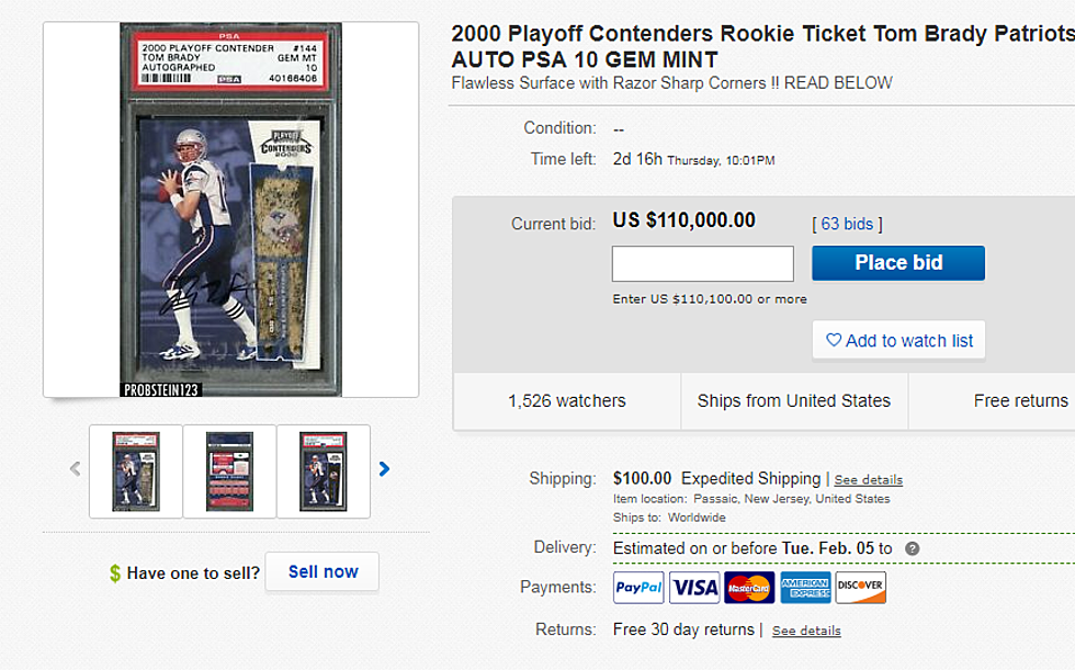 Tom Brady Rookie Card Selling for How Much?