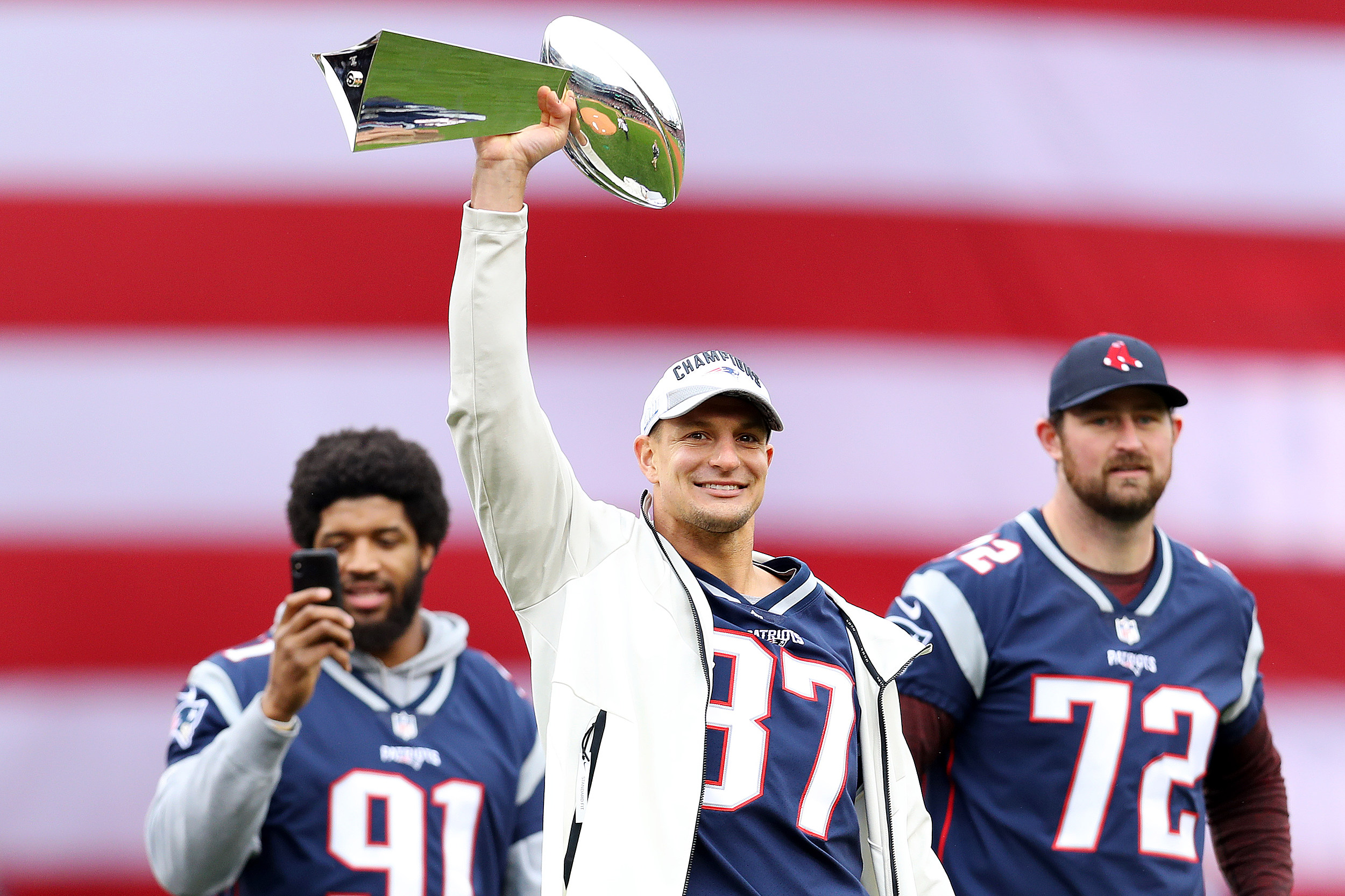 rob gronkowski red throwback jersey