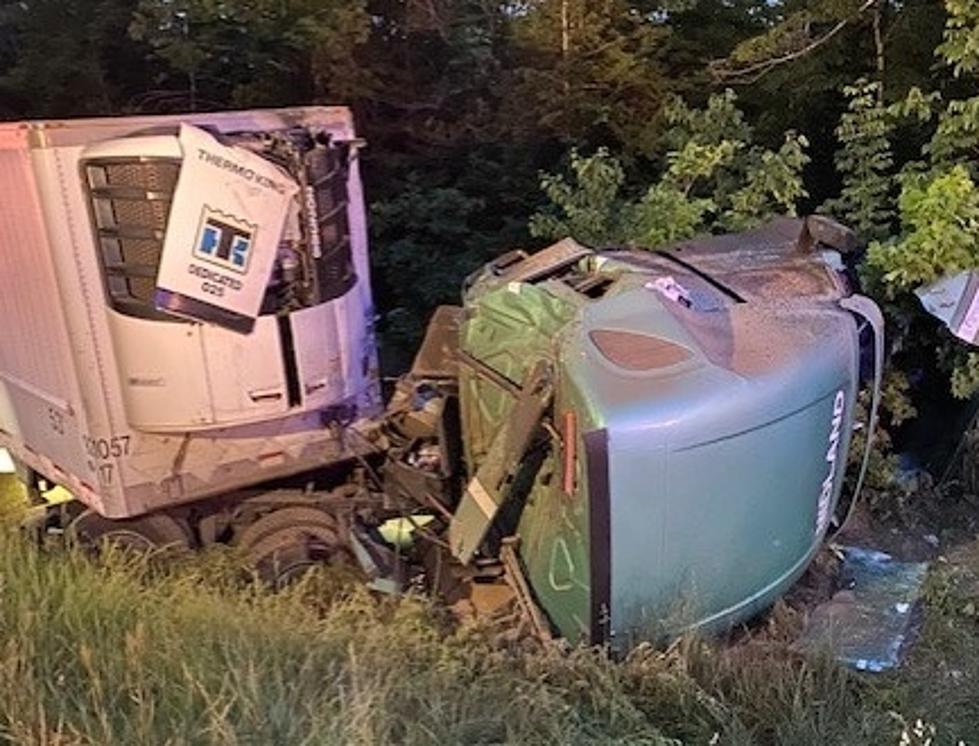 Early Morning Tractor-Trailer Crash Snarls Traffic on Maine&#8217;s I-95 North
