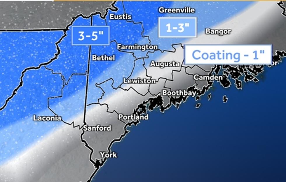 Maine, New Hampshire Snowfall Maps Are Out Ahead of Tuesday Storm