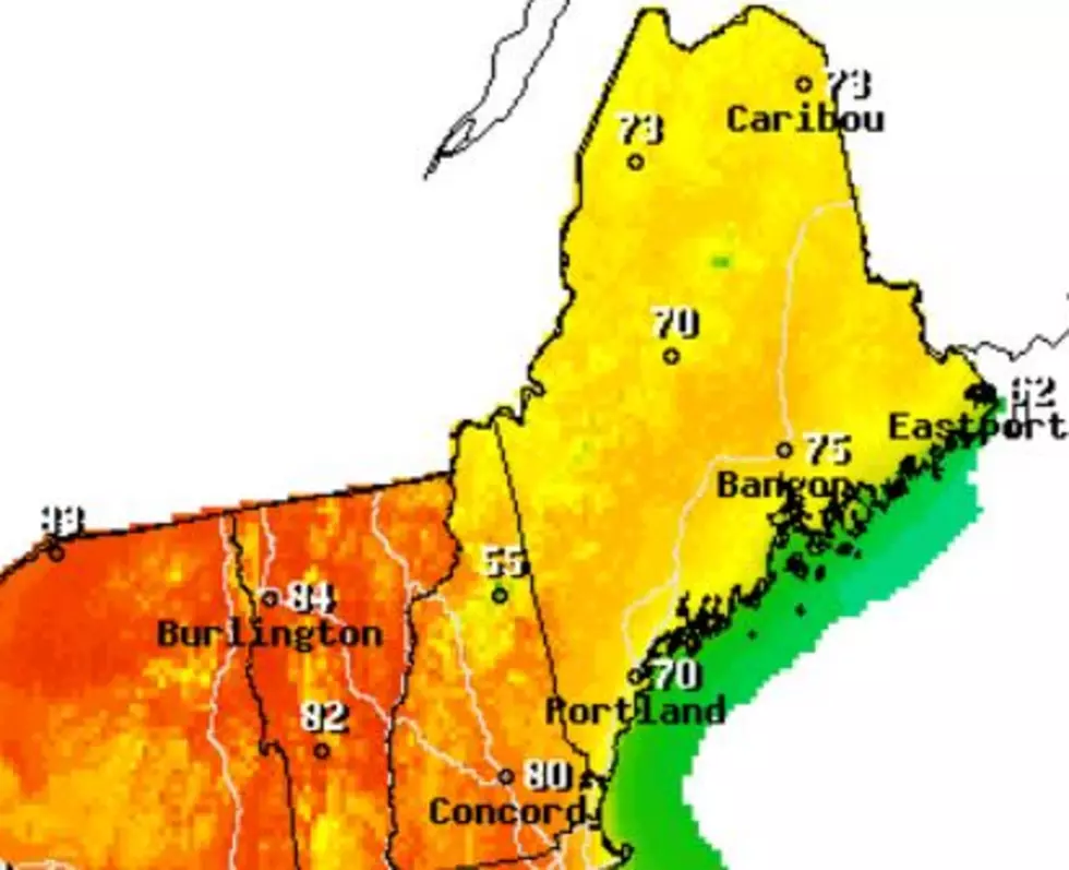 Central Maine Could Hit 90 Degrees On Saturday