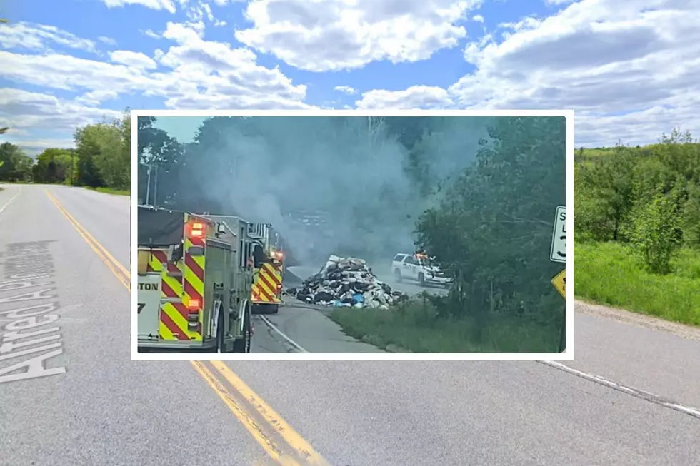 Maine Commuters Shocked To Witness Literal Dumpster Fire 