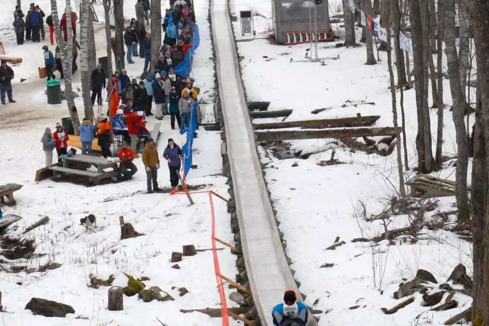 Hit Speeds Up to 40 MPH on This 400-Foot-Long Maine Toboggan