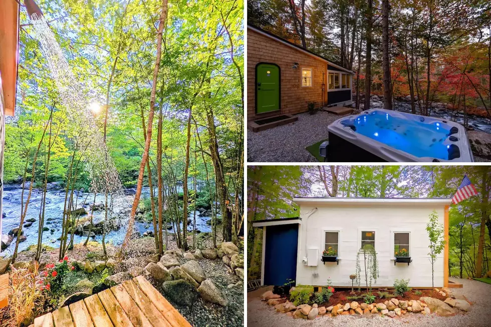 Visit This Maine Treehouse with a Hot Tub Overlooking A Picturesque Babbling Brook