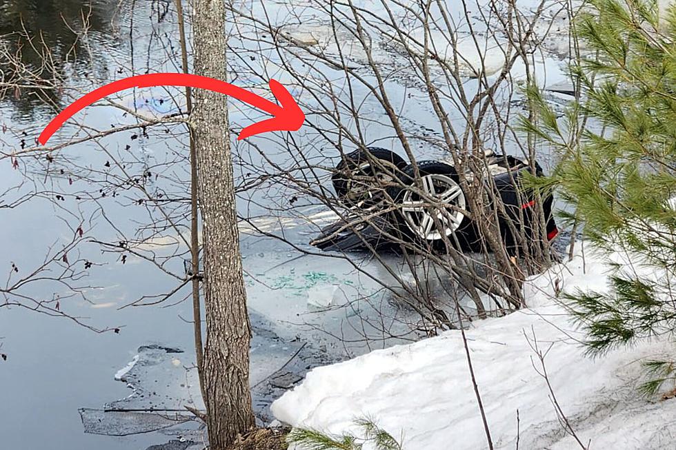Maine Driver Escapes to Safety After Car Plunges In Auburn River