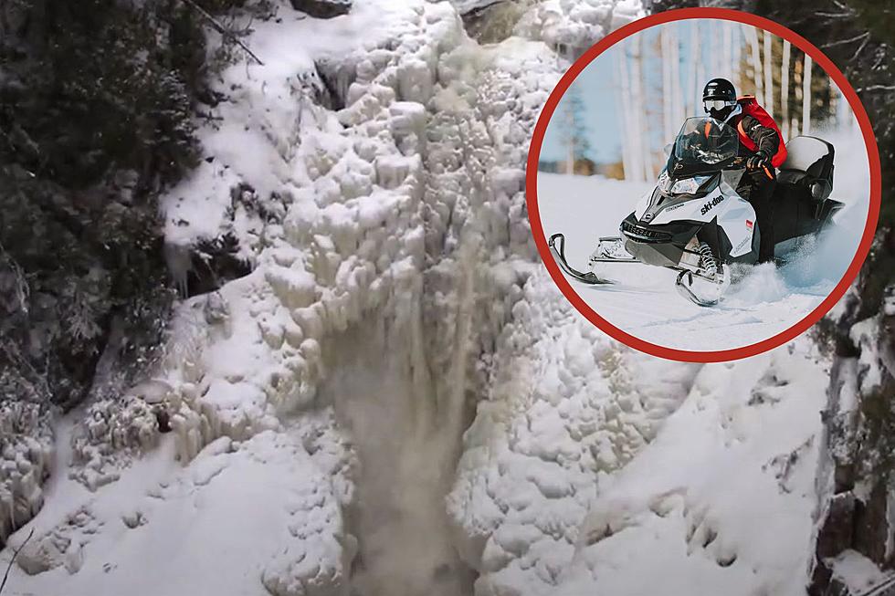 With Winter on the Way, Make Plans to Snowmobile in to Maine’s Largest Waterfall