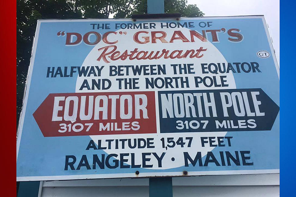 Have You Been? Famous Maine Sign Between the Equator & North Pole