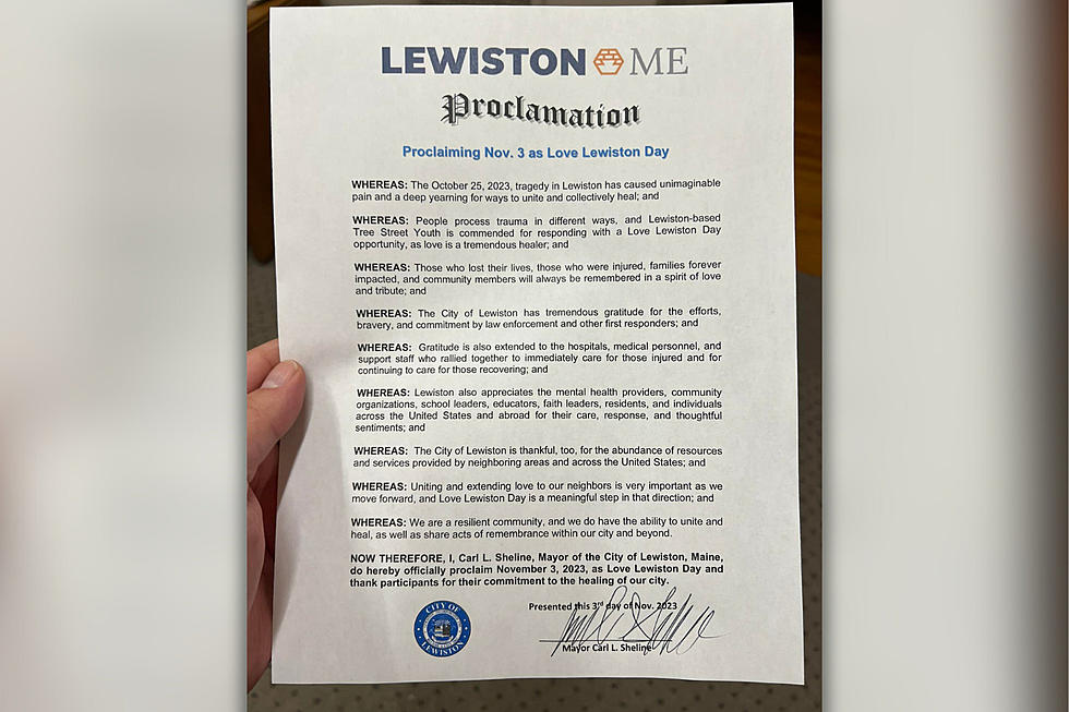 Declaration of 'Love Lewiston Day' on November 3rd in Maine