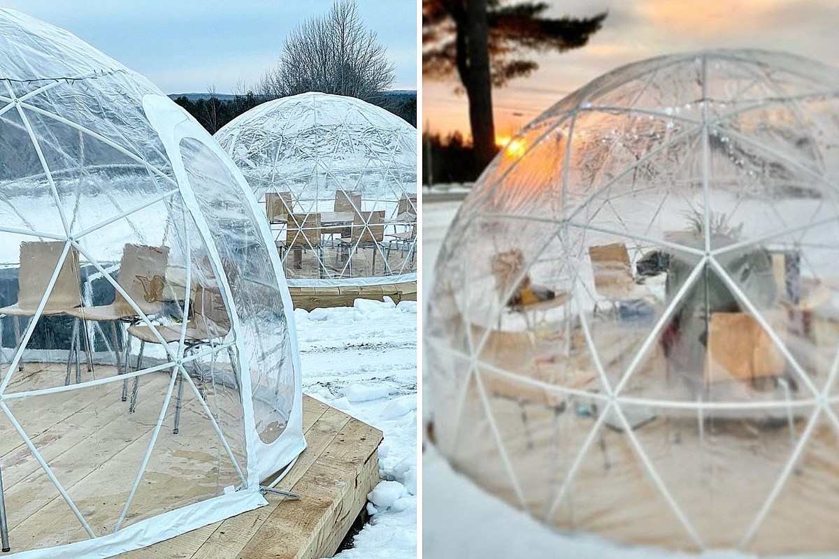 Heated Snow Globes: Unique Winter Relaxation in Maine