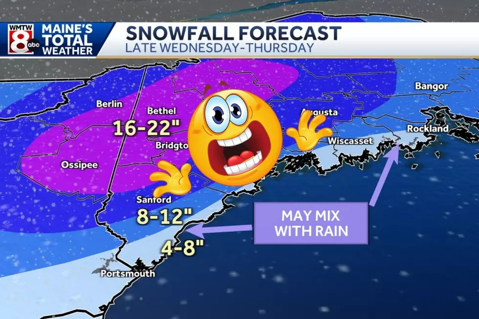 Maine Snowfall Totals For This Week’s Storm Just Went up Overnight, Did You Notice?