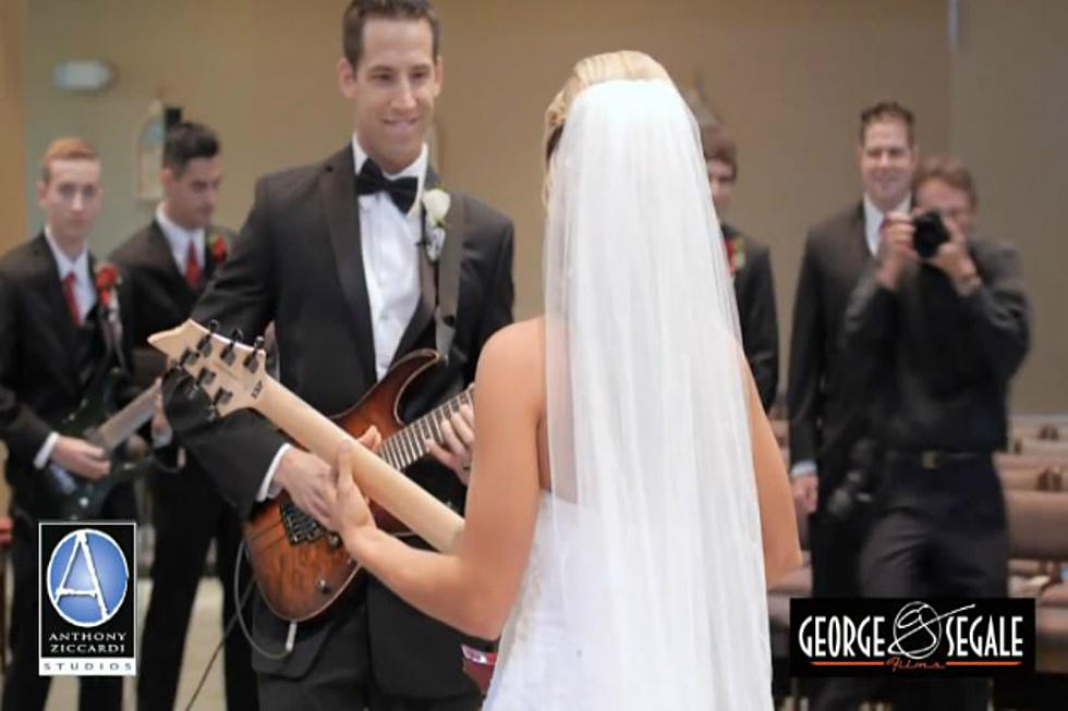 Bride and Groom Shred Guitar at their Wedding [VIDEO]