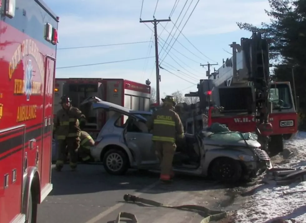 Woman Injured When Car Hit By Crane in Chelsea