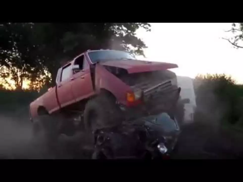 Monster Truck Jump Gone Hilariously Wrong! [VIDEO]
