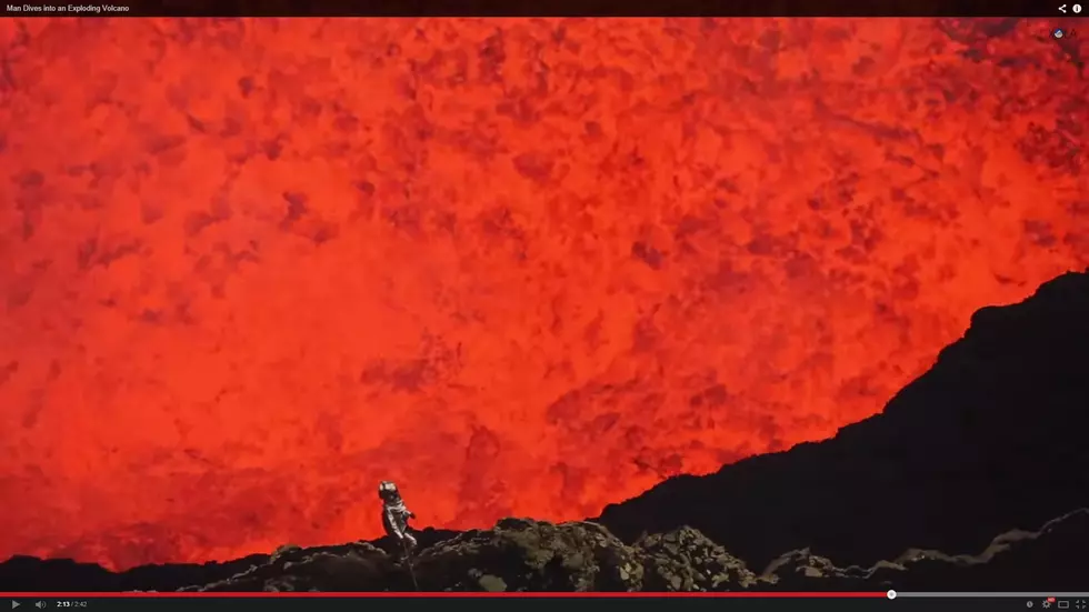 Man With a Camera Dives Into Active Volcano [VIDEO]