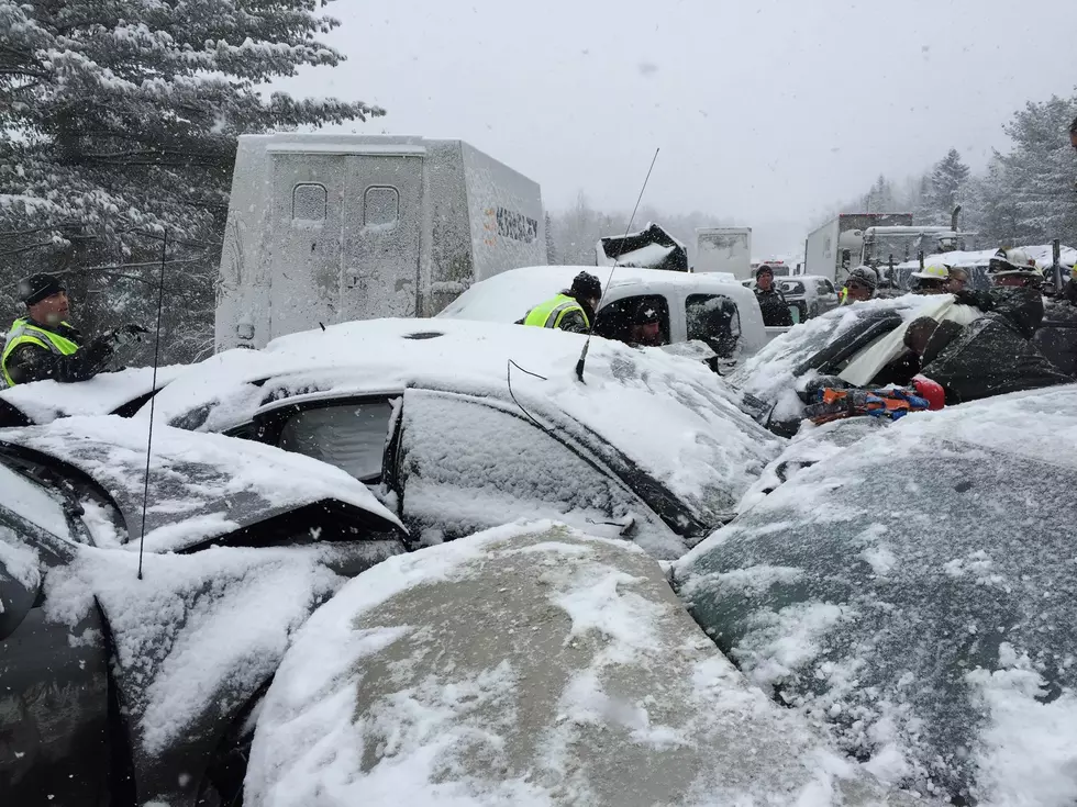 A Year Ago Today Rescue Crews Were Cleaning Up a Huge Pileup on I-95 [PHOTOS]