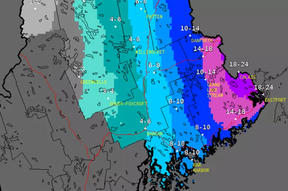 National Weather Service Predicts Lower Snowfall Totals for Bangor [UPDATE]