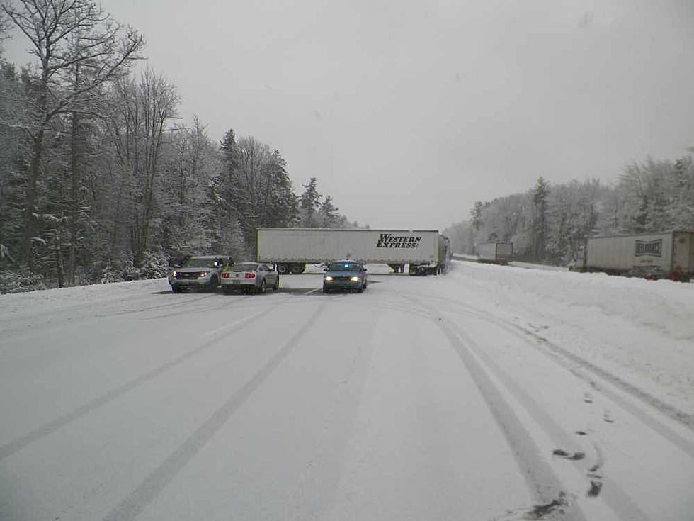 Georgia Trucker Finds Slippery Maine Roads Challenging