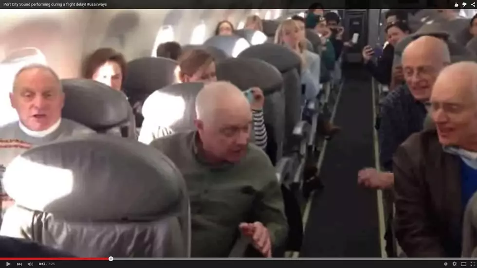 Award-Winning Maine Singing Group Entertains Passengers on Delayed Flight [VIDEO]