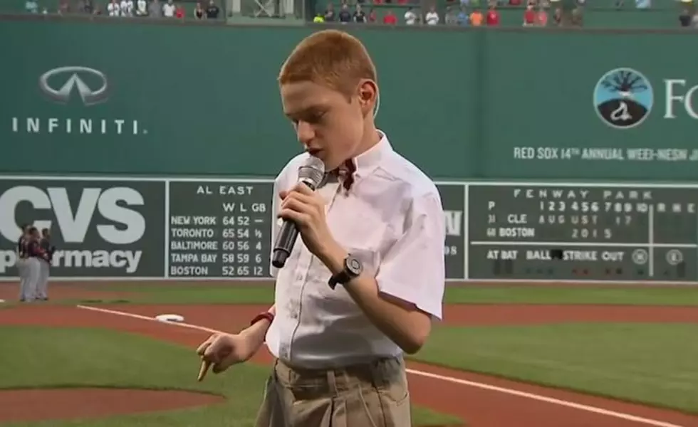 13-Year-Old Blind and Autistic Boy Sings at Fenway Park in Boston [VIDEO]