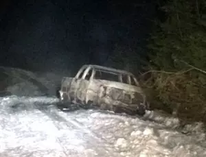 Two Walk Away From Fiery Crash in Northern Maine