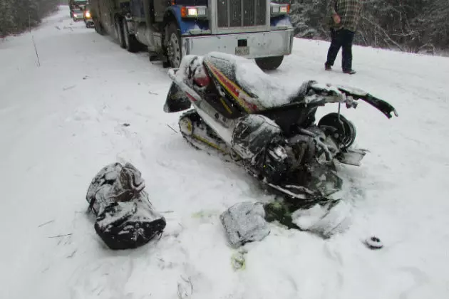 Snowmobiler Hurt In Wreck With Semi
