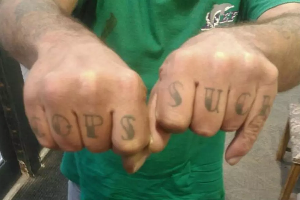 Bangor Police Share Photo Of Man With ‘Cops Suck’ Tattoo