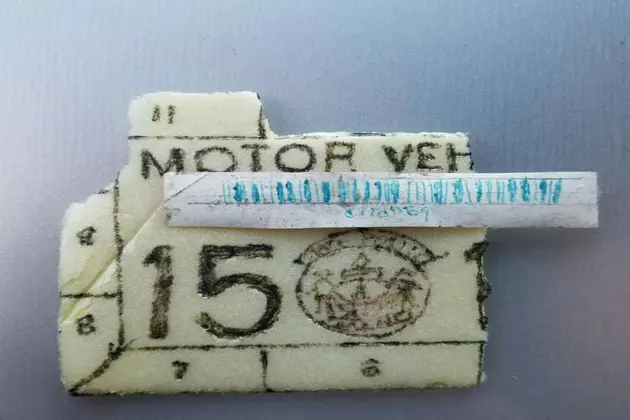 Police Pull Over Driver For Inspection Sticker Made Of Styrofoam