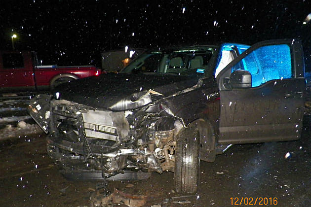 Head-On Collision Involves A Houlton Police Pickup Truck