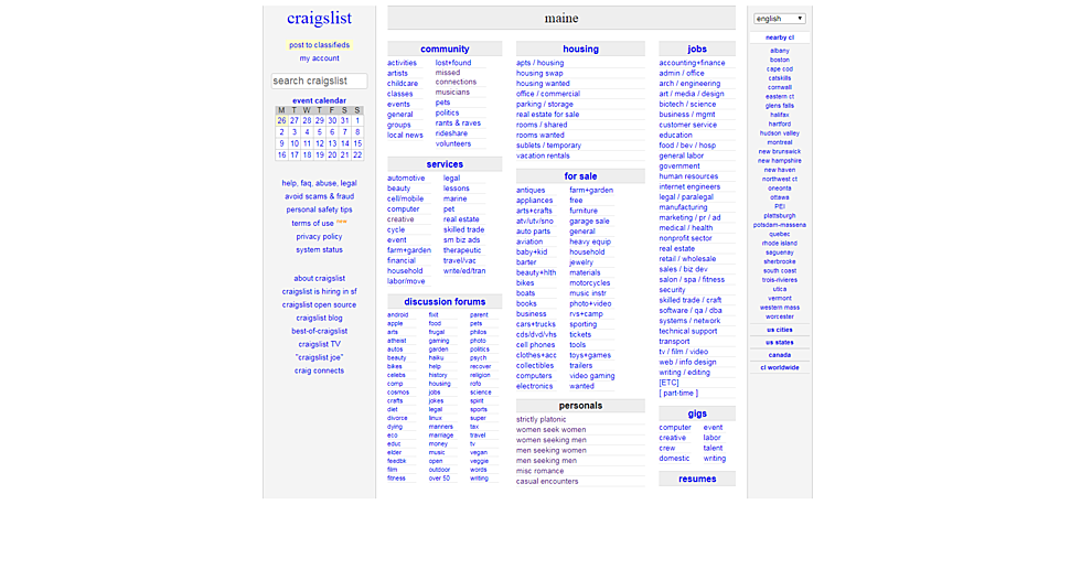 Craigslist: You Can Still Find A Car, But You Won’t Find A Date