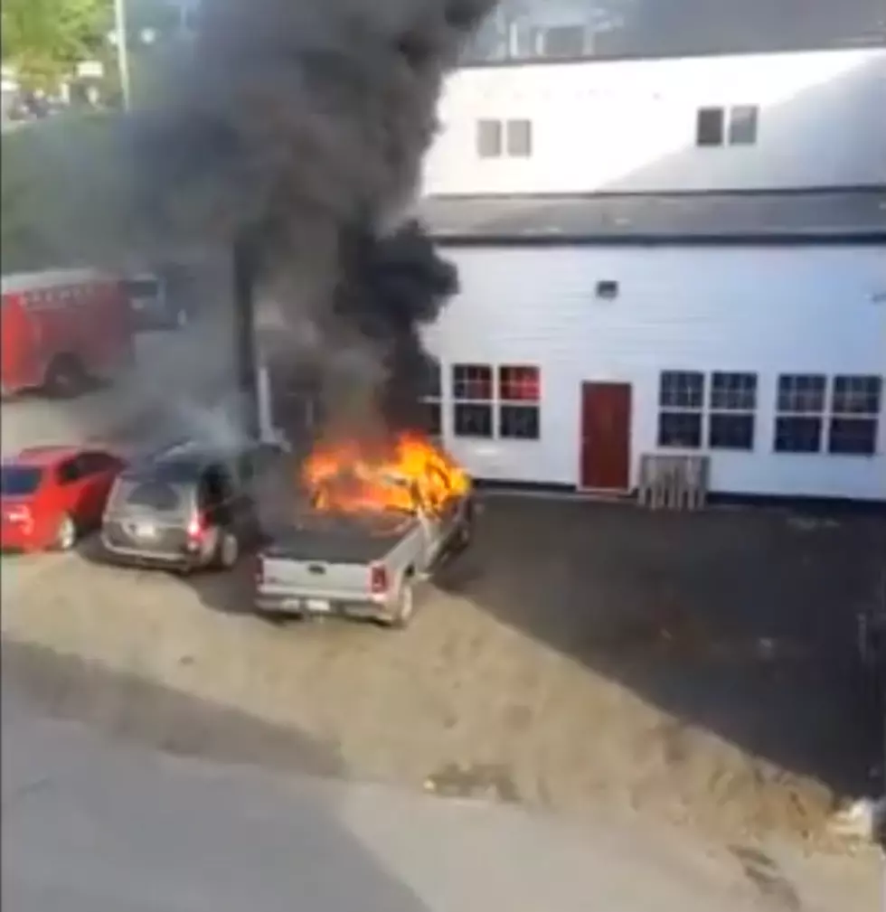 Check Out This Crazy Truck Fire In Brewer [VIDEO]