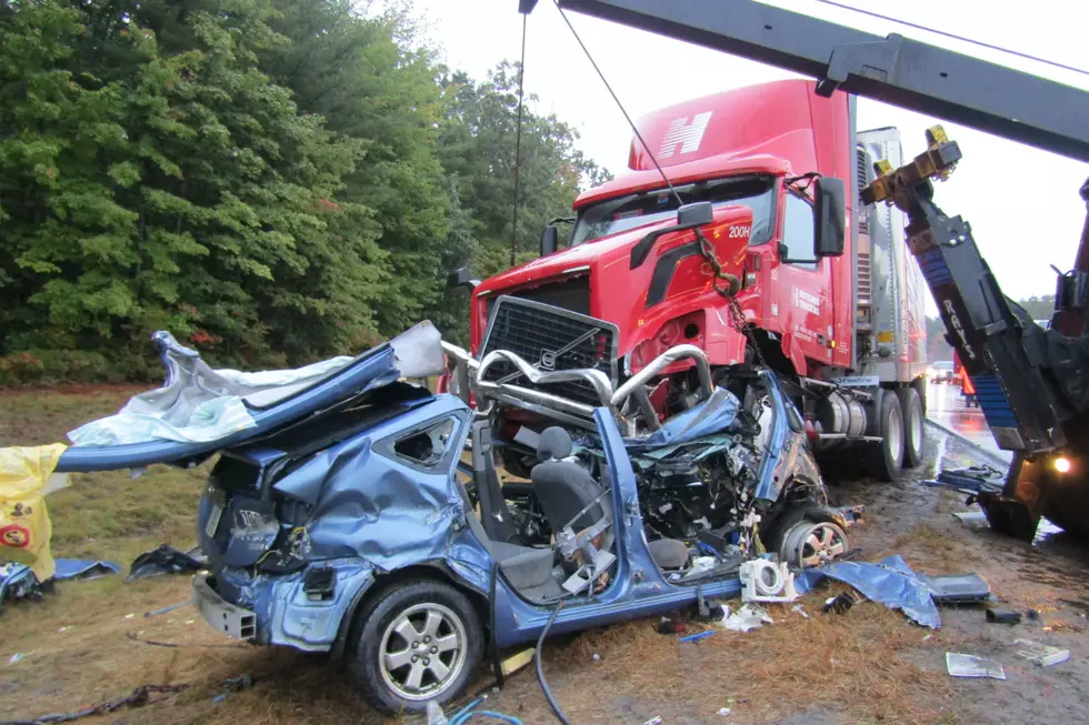 Car Pinned Under Tractor Trailer in Saco Accident