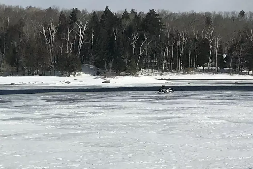 Snowmobile Riders Rescued From Thin Ice On Sebec Lake