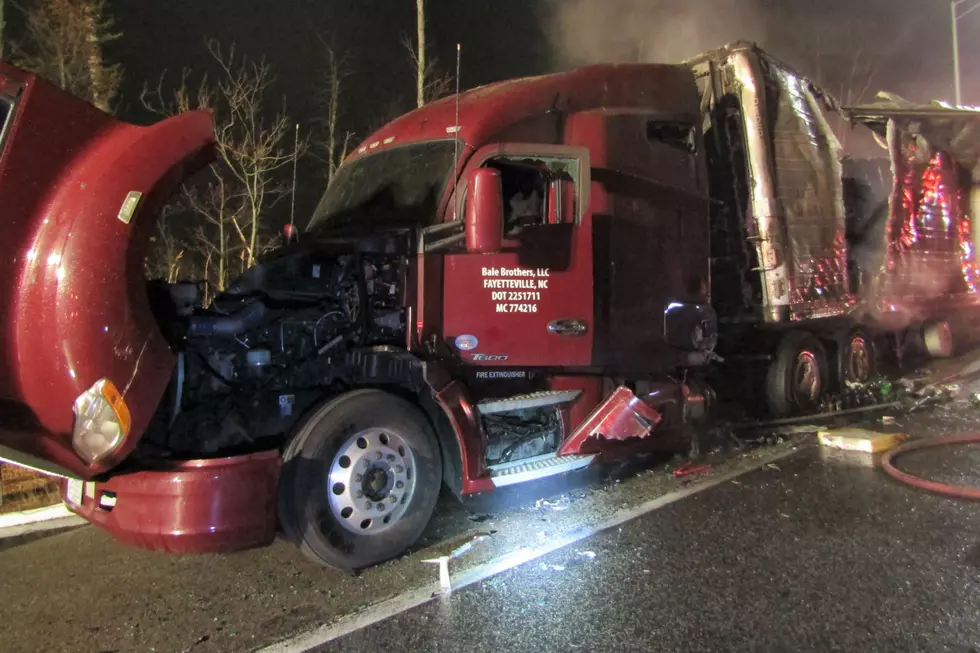 Tractor Trailer Fire Closed Turnpike In Kennebunk Monday Morning