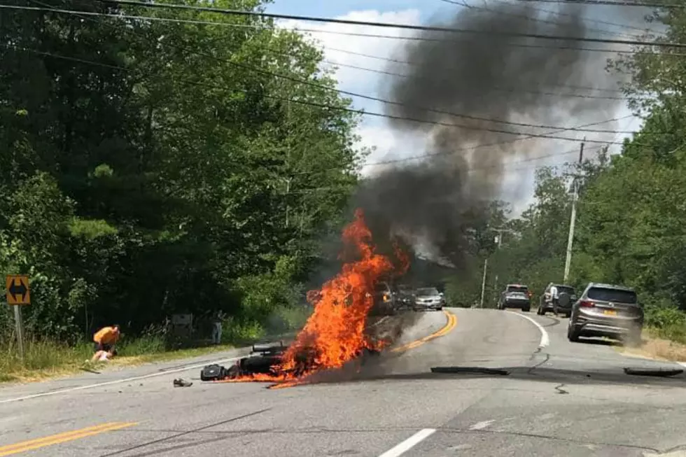Motorcyclist Survives Fiery Collision With Car In Rockport