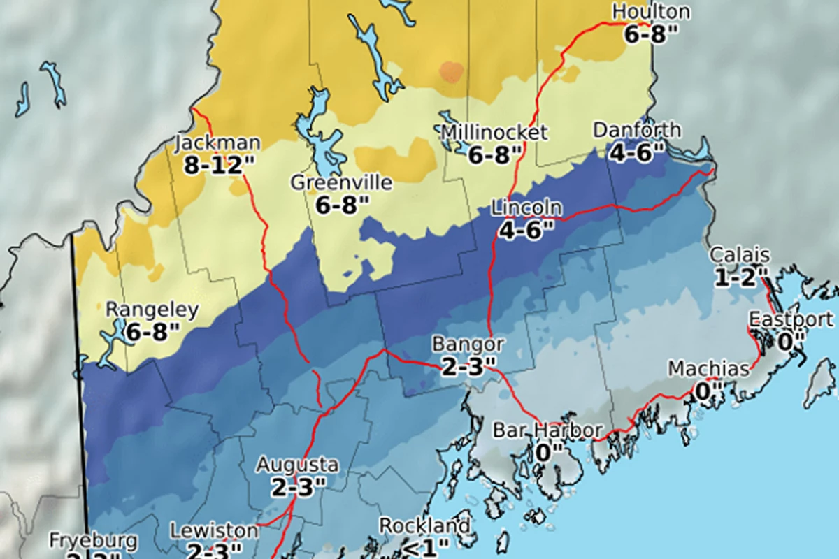 Winter Weather Advisory Snow, Sleet, Rain Predicted For Bangor