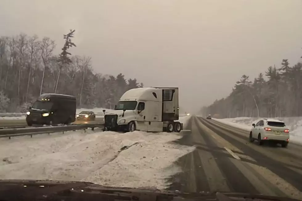 WATCH: State Police Dash Cam Video Shows Truck Crash On I-95