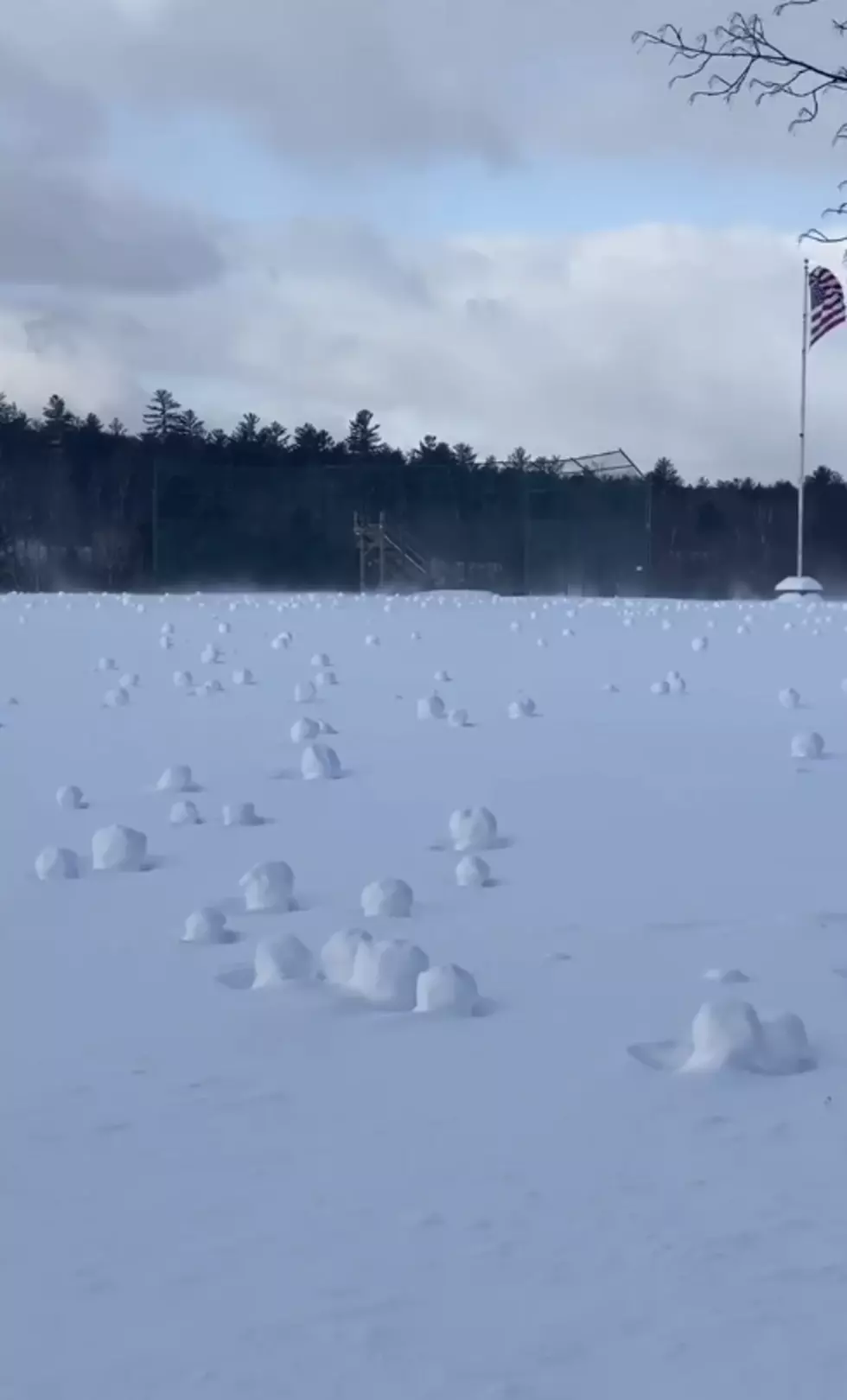 This Is Bizarre&#8230;Check Out These Wind-Made Snowballs [VIDEO]