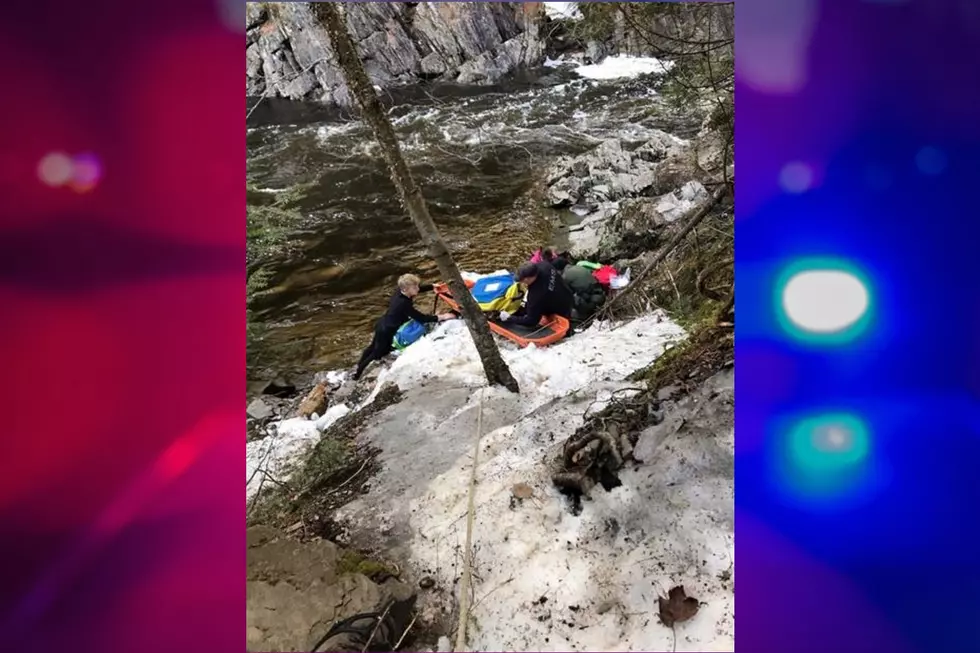 Hiker Rescued After Falling 30 Feet at Moxie Falls