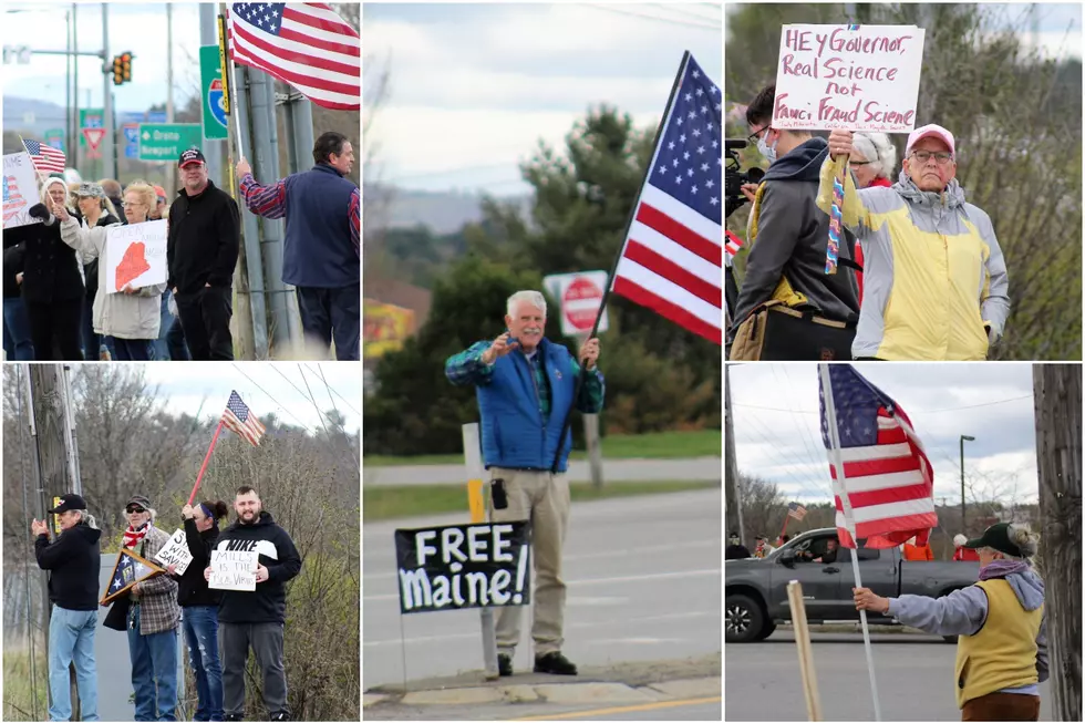 WATCH: Bangor Rally to Reopen the State Prompts Honking Horns