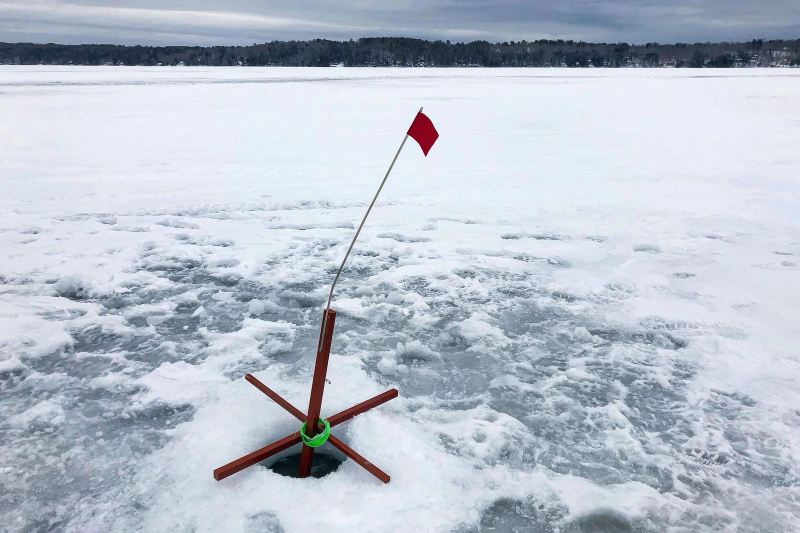 Maine r Hits The Early Season Ice For A Day Of Fishing