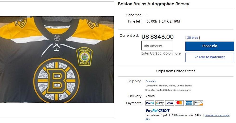 Holden Police Put Bruins Collectibles Up For Auction/Raffle For Local Charities