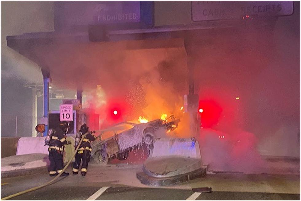 Fiery Crash at Falmouth Toll Booth Caused by Alleged Drunk Driver