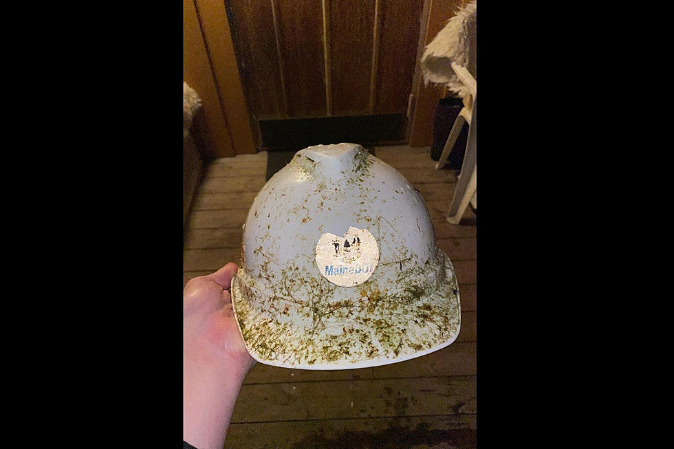 Maine DOT Hard Hat Found in a Fjord in Norway