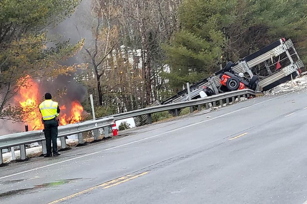 Route 9 in Amherst Back Open After Fiery Crash