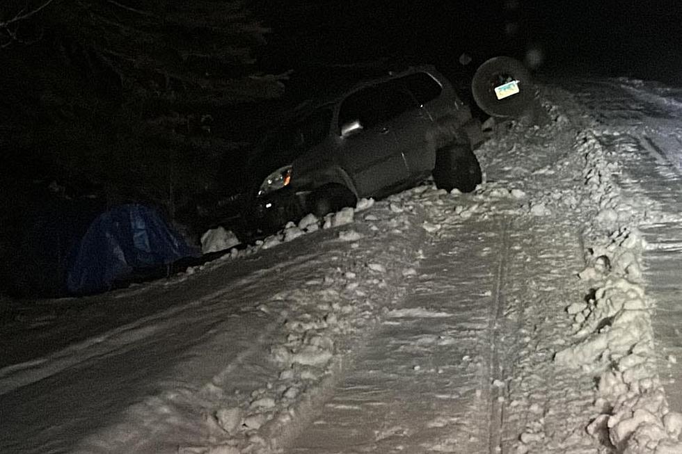 Road Vehicles: Do Not Drive On The Snowmobile Trails - Please