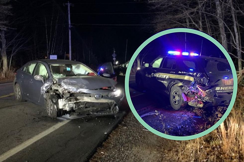 Maine Cop Stood On the Road When a Driver Hit His Cruiser