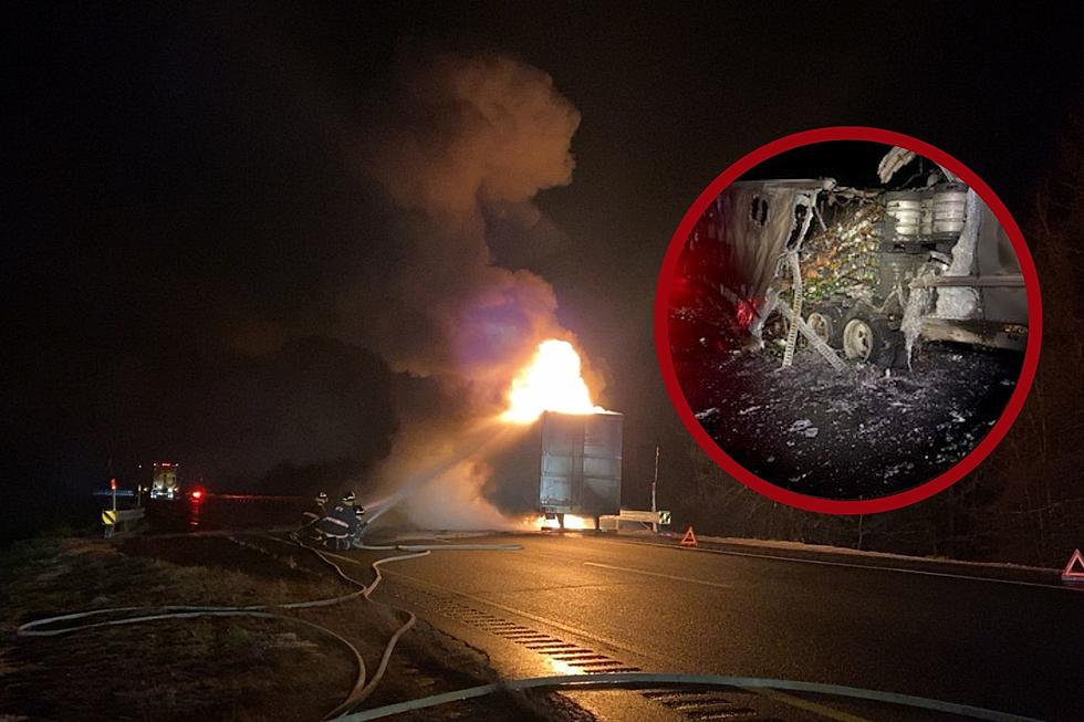 Huge Beer Truck Fire in Maine Gives New Meaning to Getting Lit