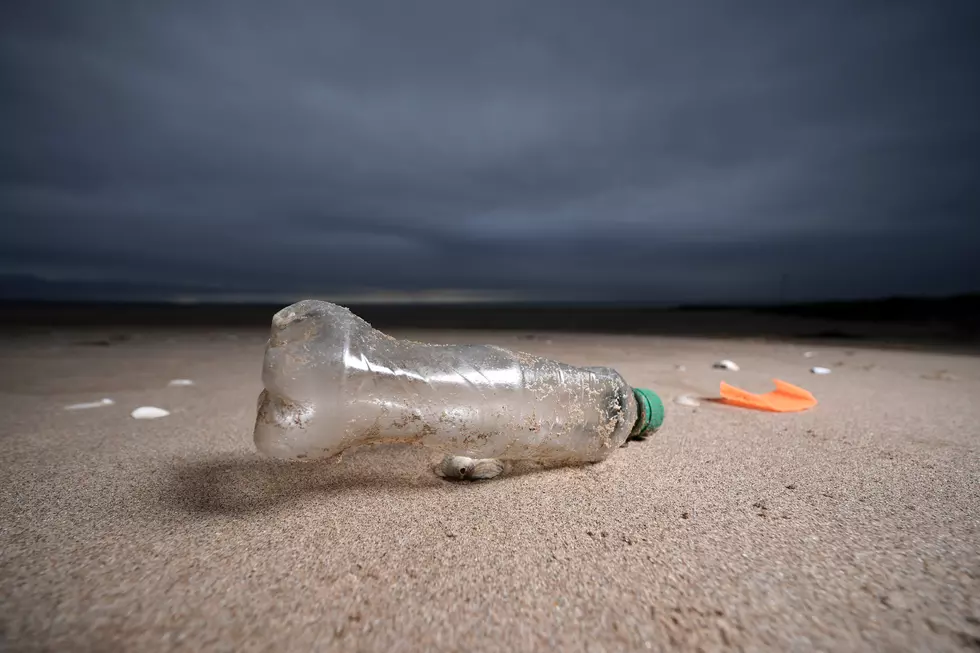 Trash on beach