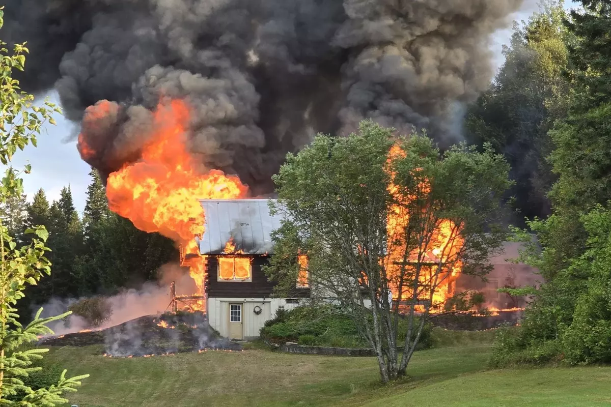 No One Was Hurt When Fire Consumed A Maine Home
